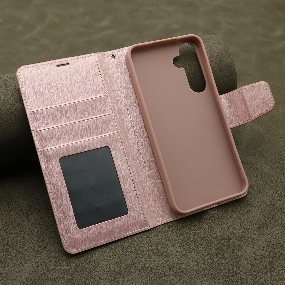 Futrola BI FOLD HANMAN II za Samsung A556B Galaxy A55 5G svetlo roze
