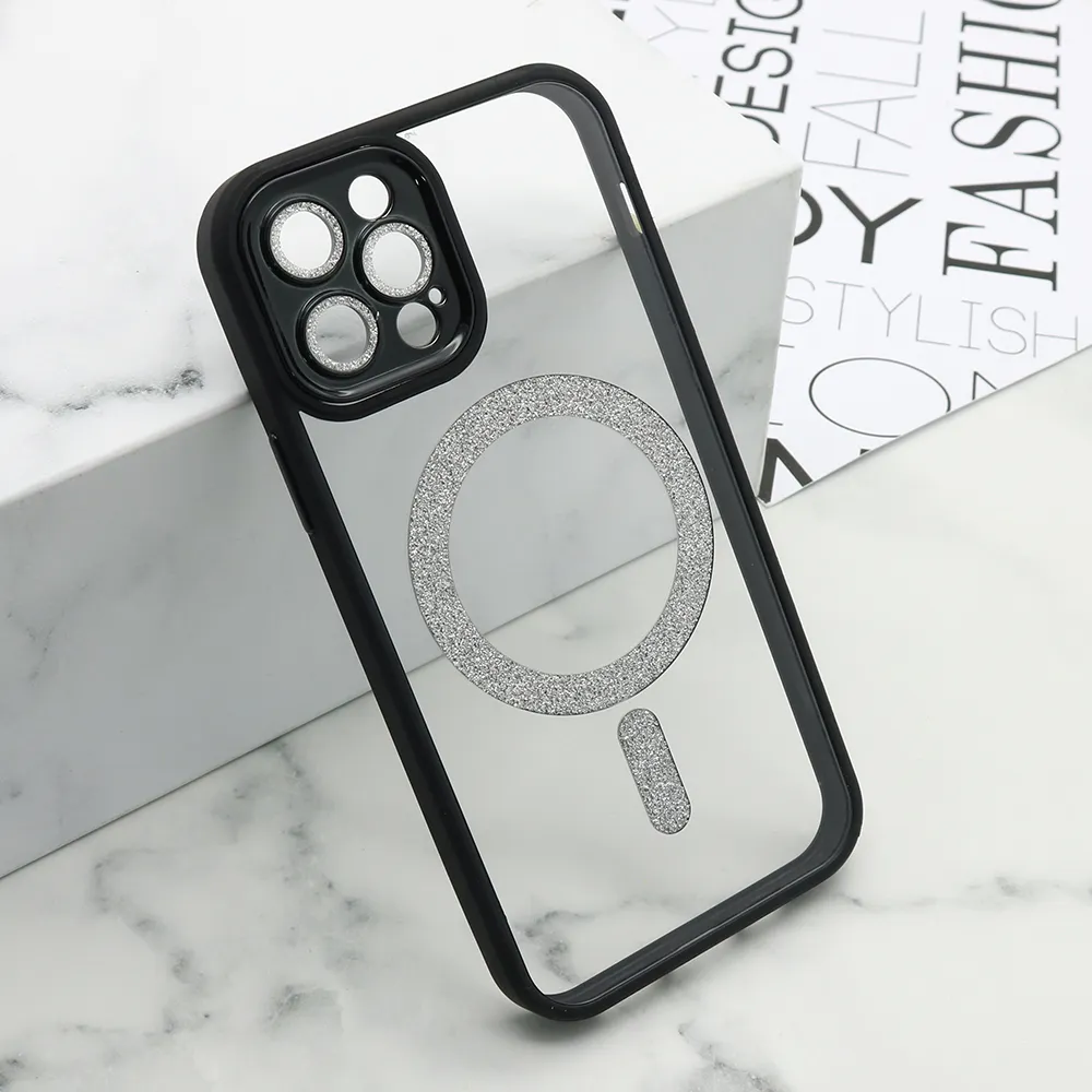 Futrola DIAMOND MagSafe za iPhone 12 Pro (6.1) crna