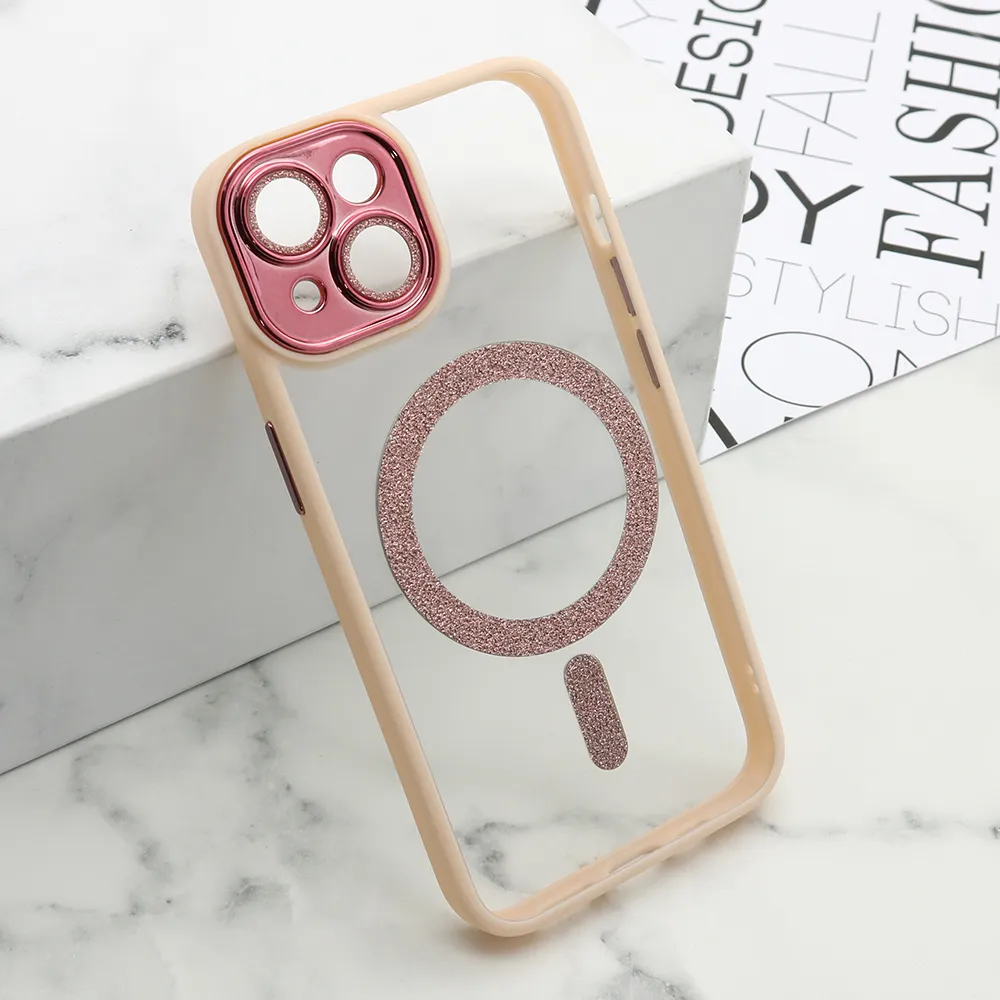 Futrola DIAMOND MagSafe za iPhone 14 (6.1) roze