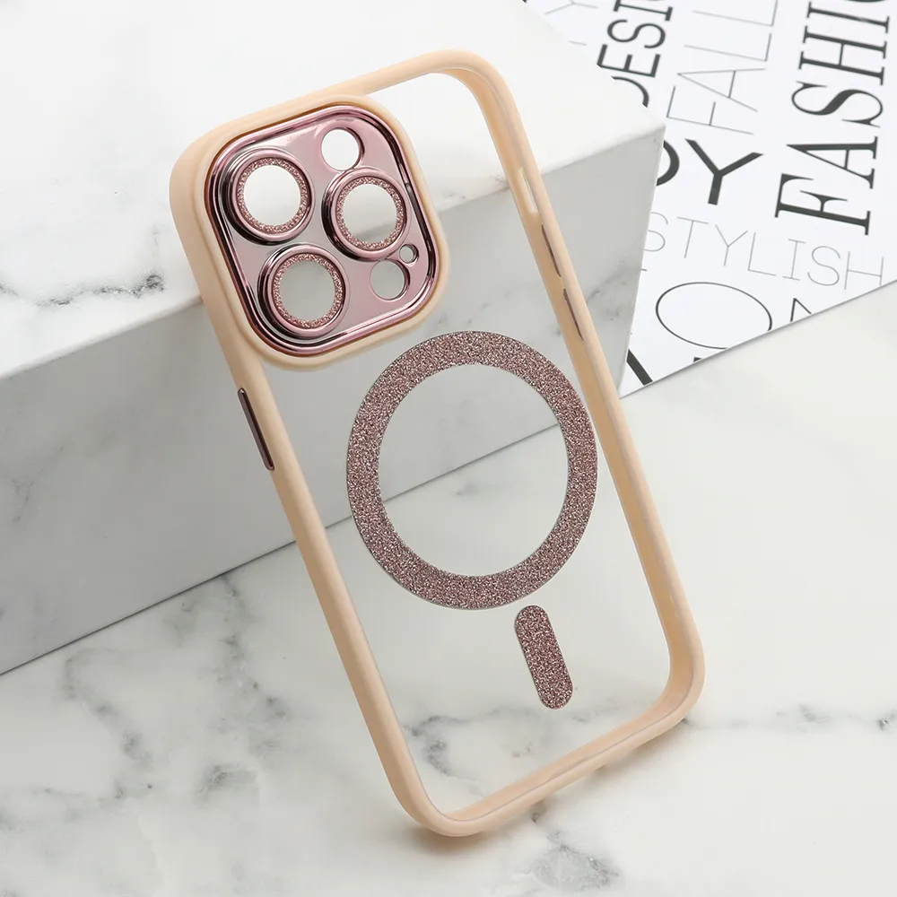 Futrola DIAMOND MagSafe za iPhone 14 Pro (6.1) roze