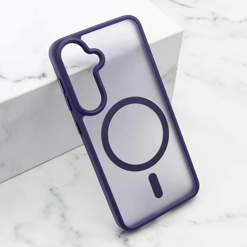 Futrola SILKY MAGSAFE za Samsung S921B Galaxy S24 5G ljubicasta