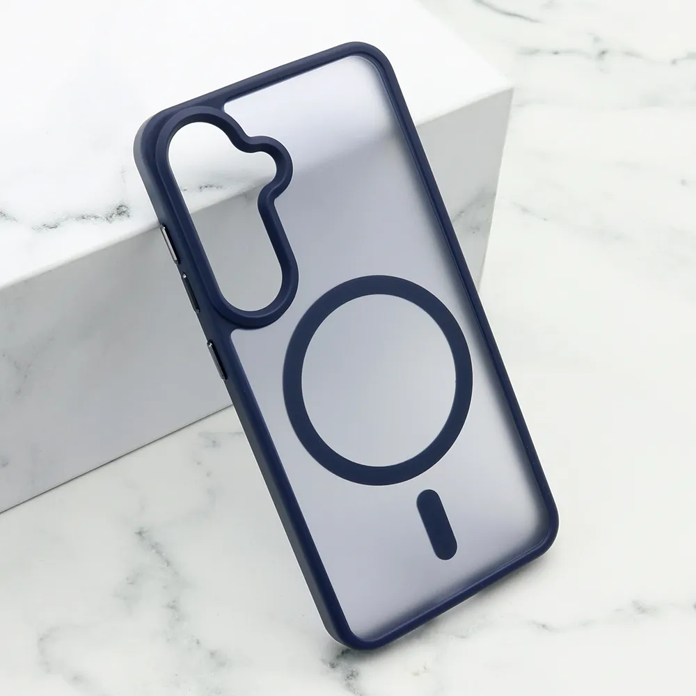 Futrola SILKY MAGSAFE za Samsung S921B Galaxy S24 5G plava