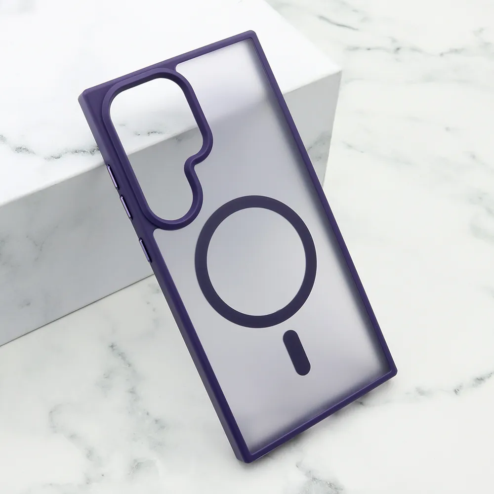 Futrola SILKY MAGSAFE za Samsung S928B Galaxy S24 Ultra 5G ljubicasta