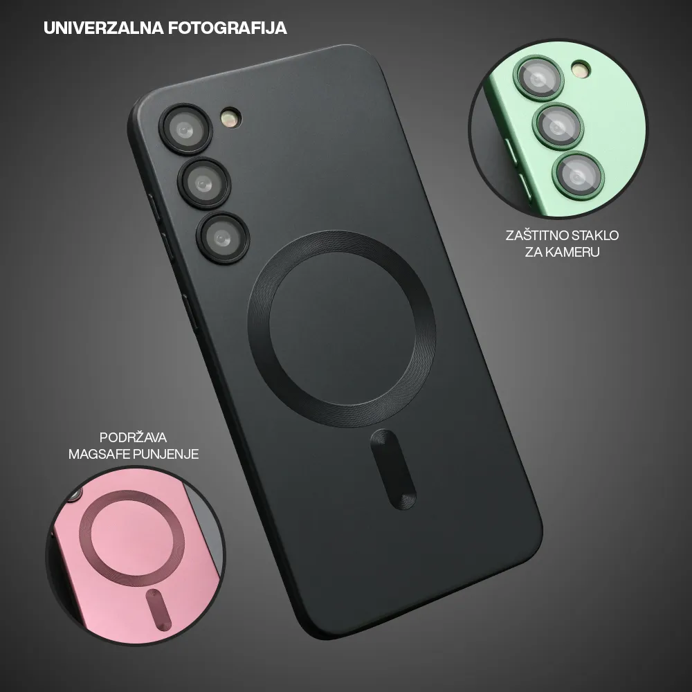 Futrola ELEGANT MAGSAFE za iPhone 12 Pro Max (6.7) crna