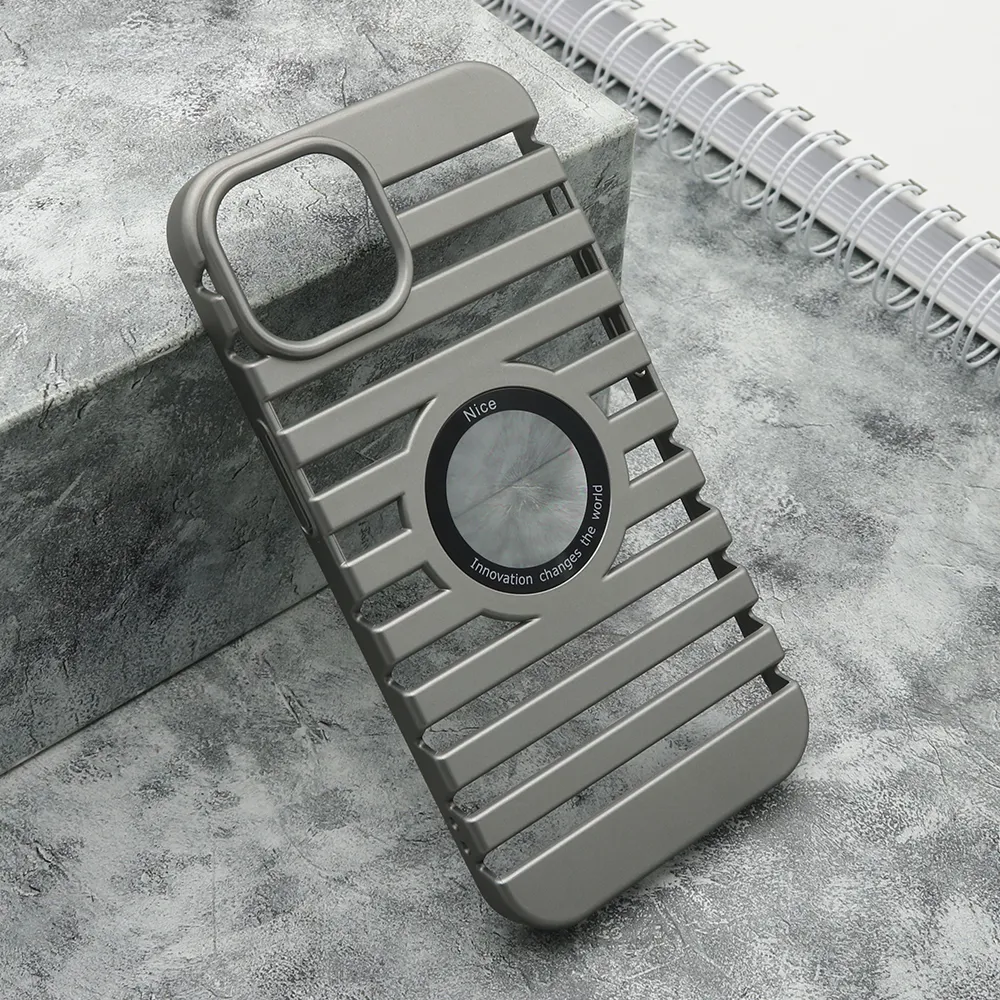 Futrola LINES LOGO CUT za iPhone 14 (6.1) siva
