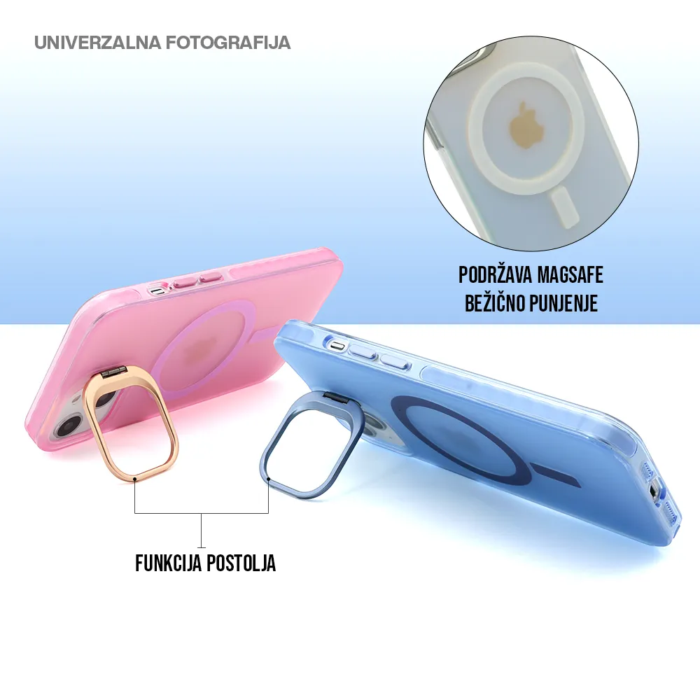 Futrola SHINE MagSafe za iPhone 15 Pro (6.1) siva