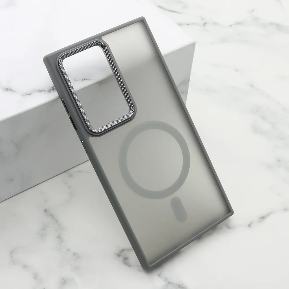 Futrola SILKY MAGSAFE II za Samsung S928B Galaxy S24 Ultra 5G siva