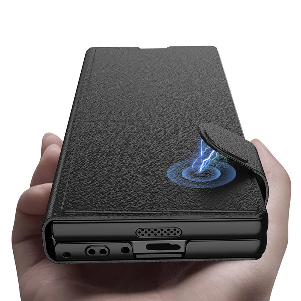 Futrola LEATHER za Samsung F956B Galaxy Z Fold 6 5G zelena