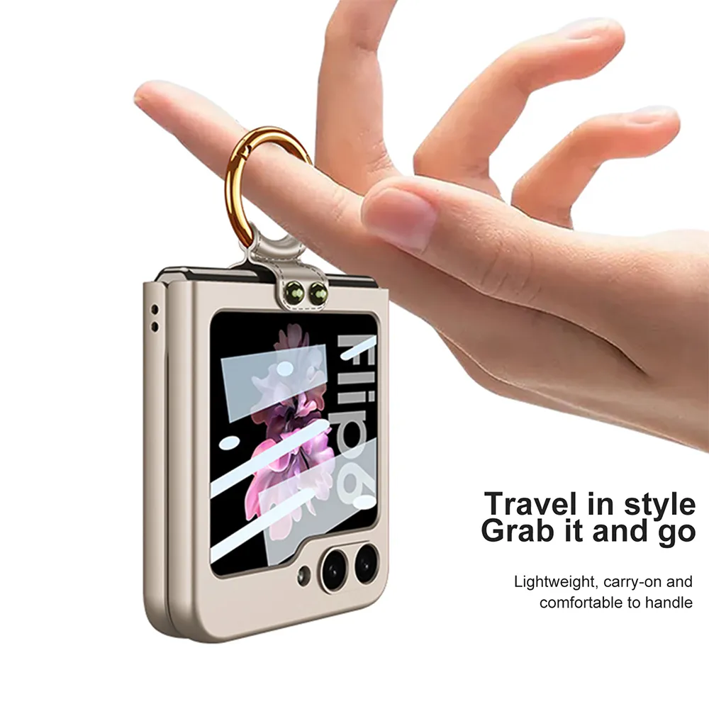 Futrola SMOOTH RING za Samsung F741B Galaxy Z Flip 6 5G roze