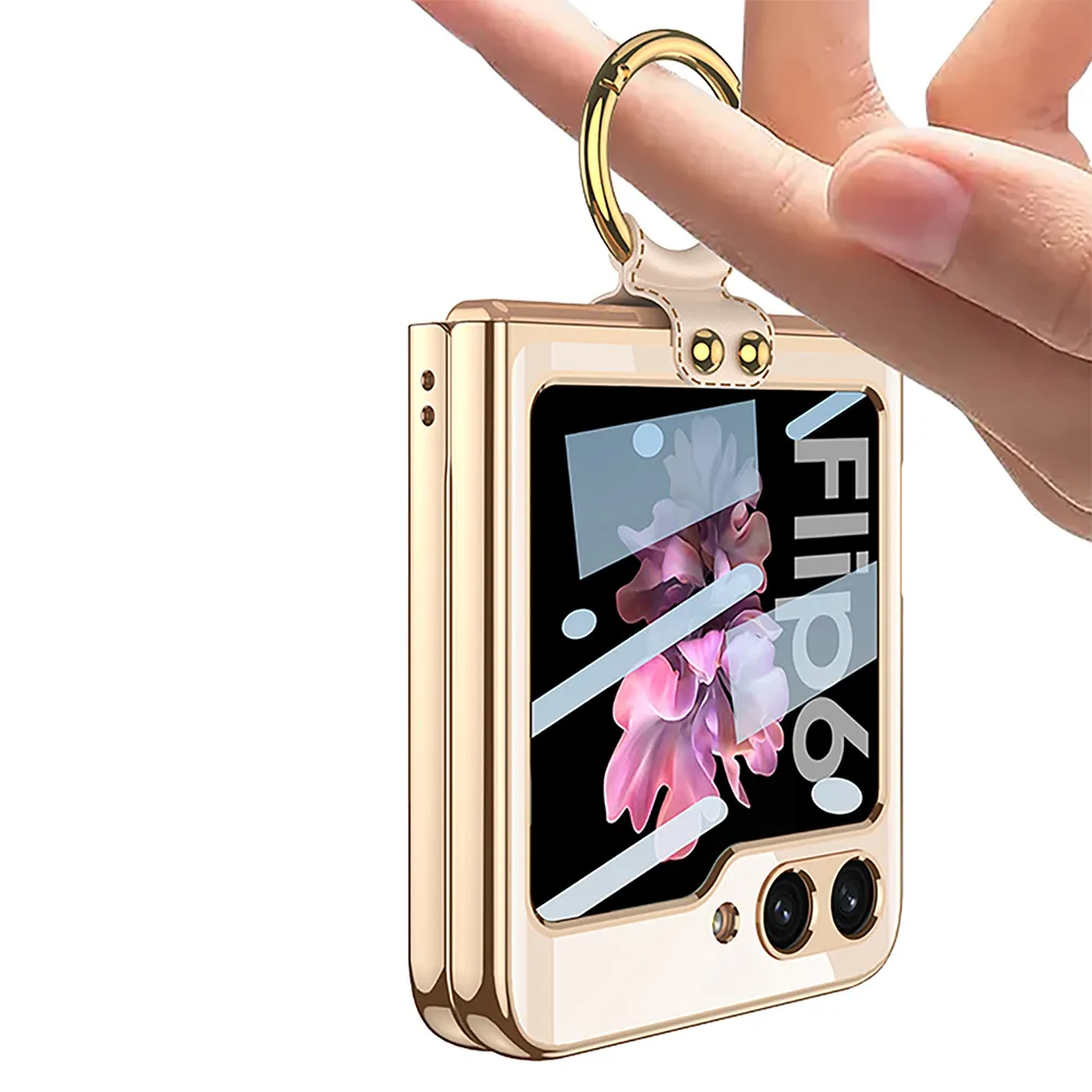 Futrola RING LINES za Samsung F741B Galaxy Z Flip 6 5G crna