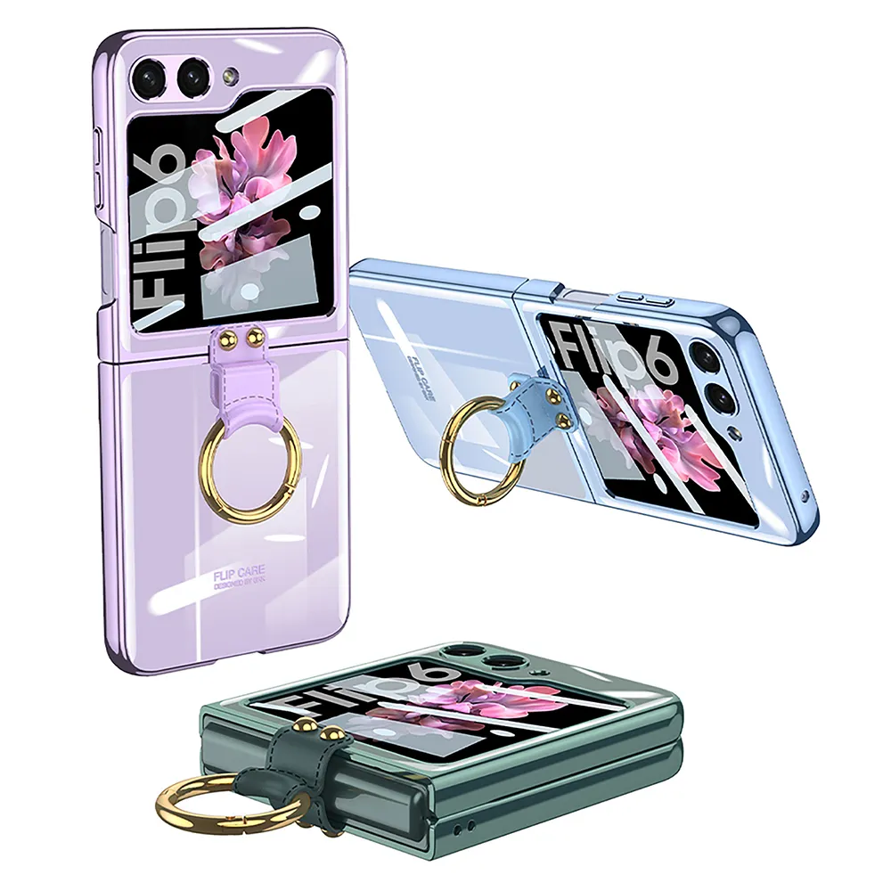 Futrola RING LINES za Samsung F741B Galaxy Z Flip 6 5G crna