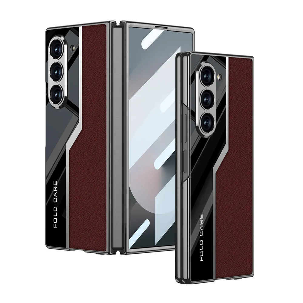 Futrola LEATHER STYLE za Samsung F956B Galaxy Z Fold 6 5G crvena