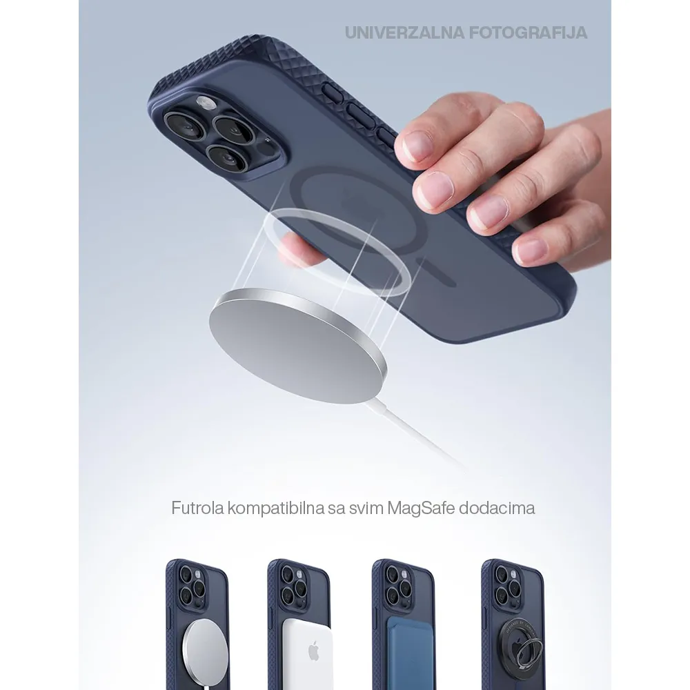Futrola RUGGED MagSafe za iPhone 15 Pro (6.1) tamno zelena