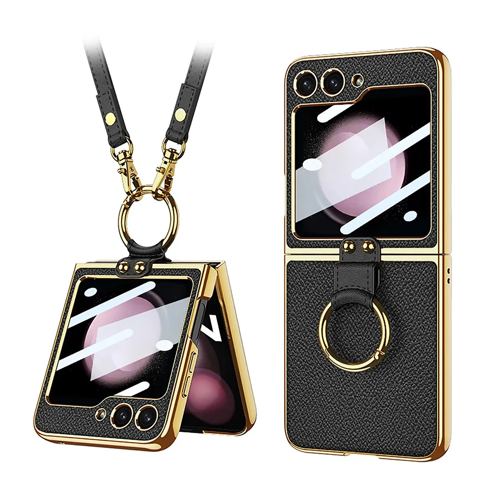 Futrola GOLD EDGE za Samsung F741B Galaxy Z Flip 6 5G crna