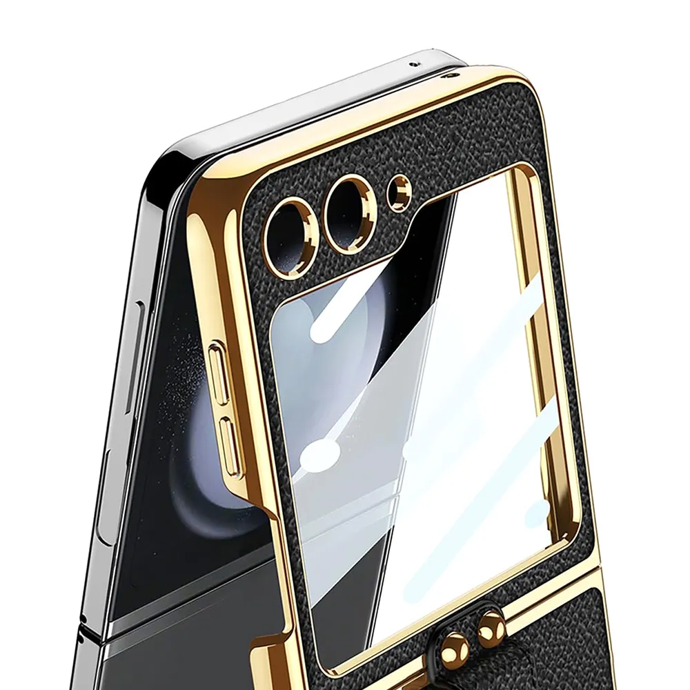 Futrola GOLD EDGE za Samsung F741B Galaxy Z Flip 6 5G crna