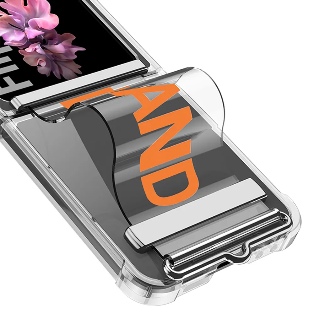 Futrola CLEAR STRAP za Samsung F741B Galaxy Z Flip 6 5G narandzasta