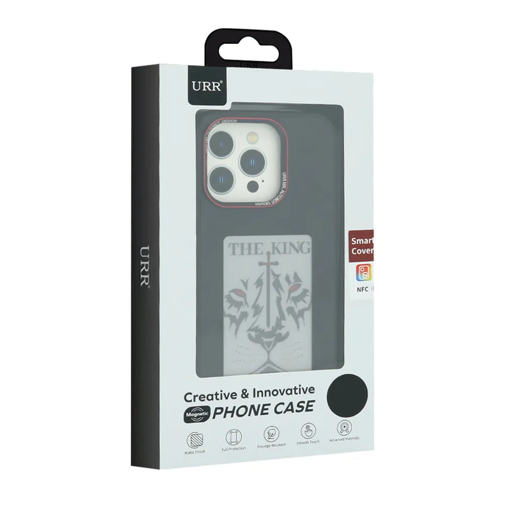 Futrola SMART COVER Corning Glass za iPhone 14 Pro Max (6.7) crna