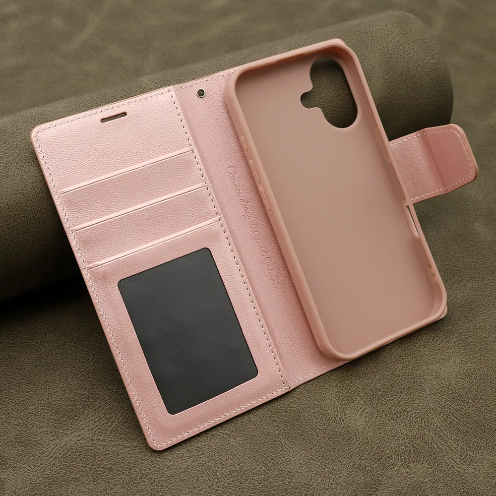Futrola BI FOLD HANMAN II za iphone 16 (6.1) svetlo roze