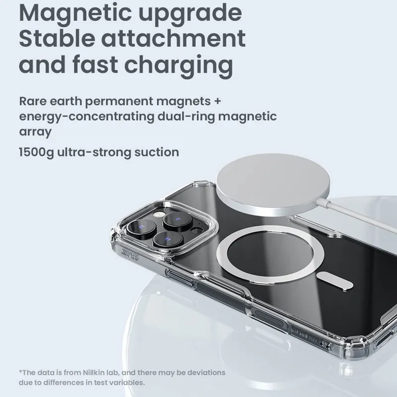 Futrola NILLKIN Nature Pro Magnetic za iPhone 16 Pro (6.3) bela