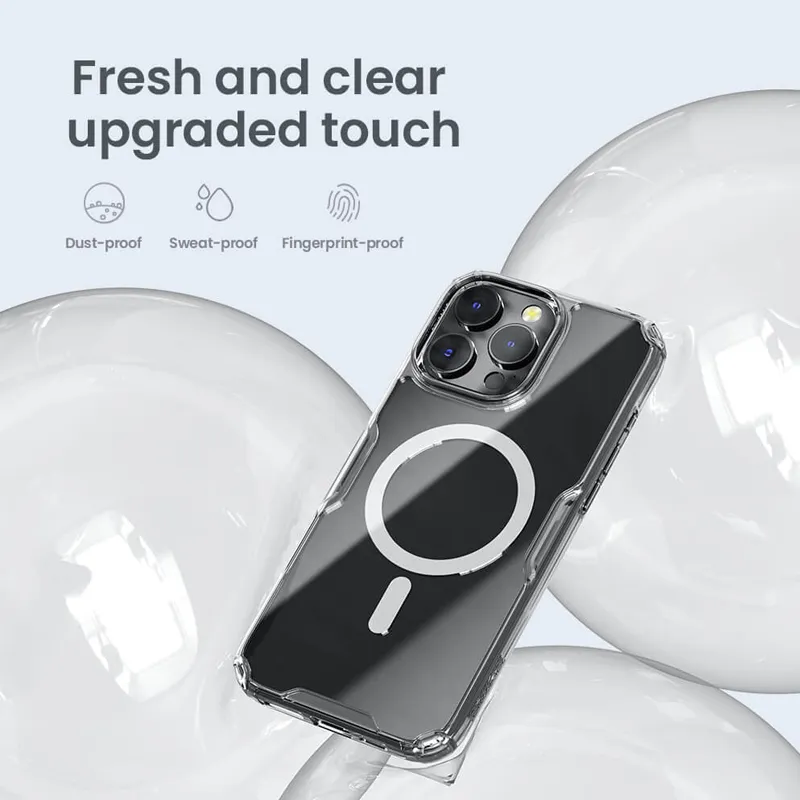 Futrola NILLKIN Nature Pro Magnetic za iPhone 16 Pro (6.3) bela