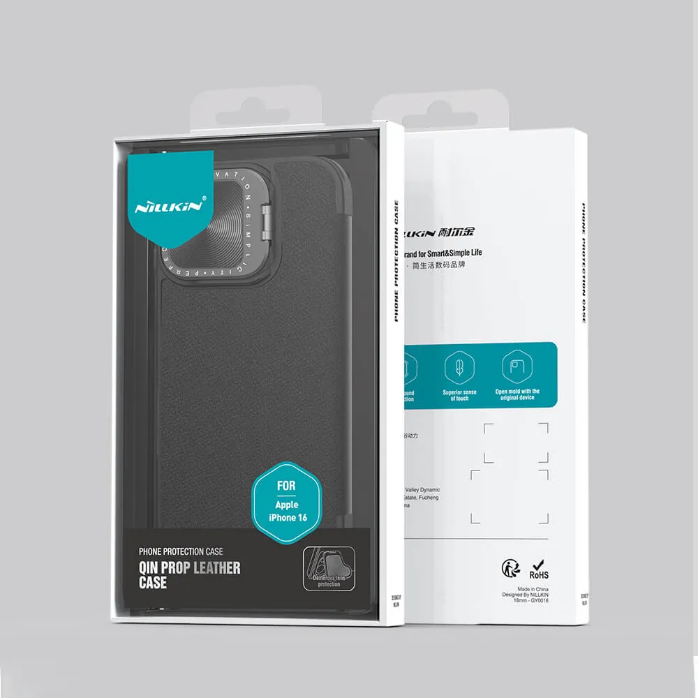 Futrola NILLKIN QIN Pro za iphone 16 (6.1) crna