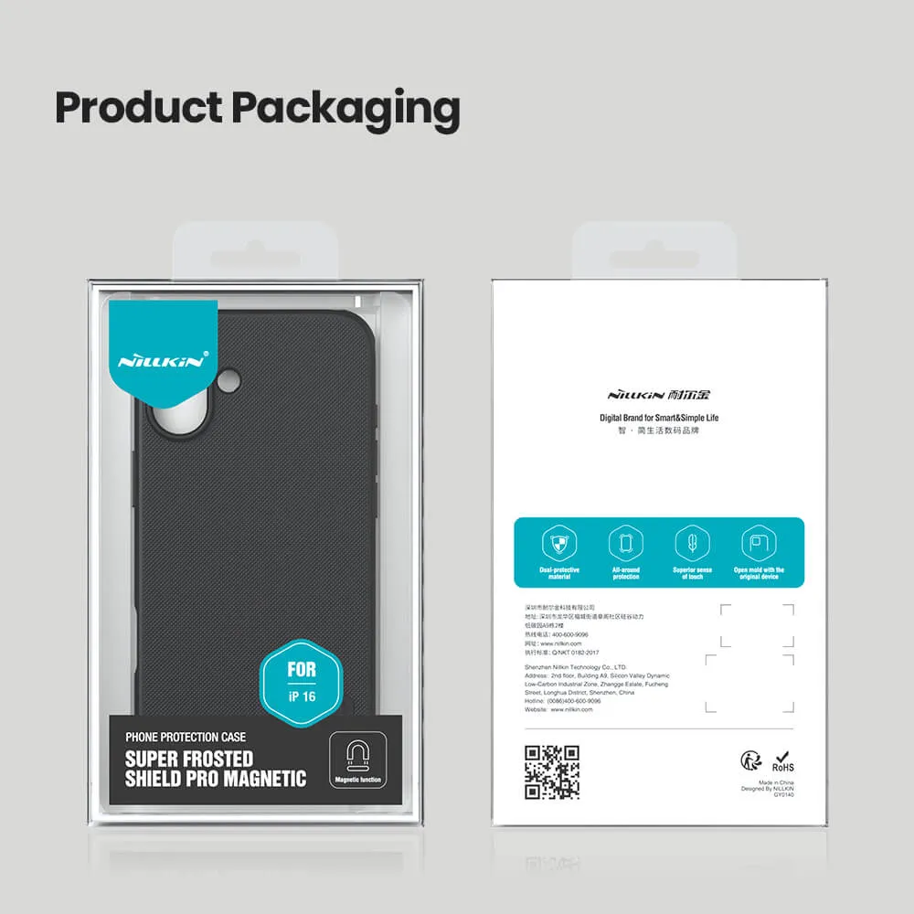 Futrola NILLKIN Super Frost Pro Magnetic za iphone 16 (6.1) crna