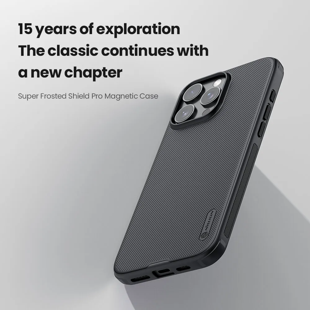 Futrola NILLKIN Super Frost Pro Magnetic za iPhone 16 Pro Max (6.9) crna