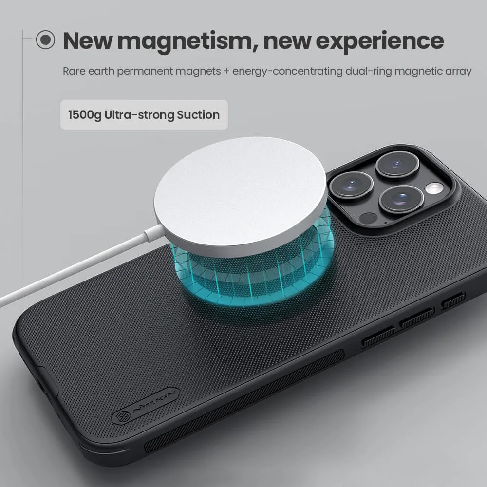 Futrola NILLKIN Super Frost Pro Magnetic za iPhone 16 Pro Max (6.9) crna