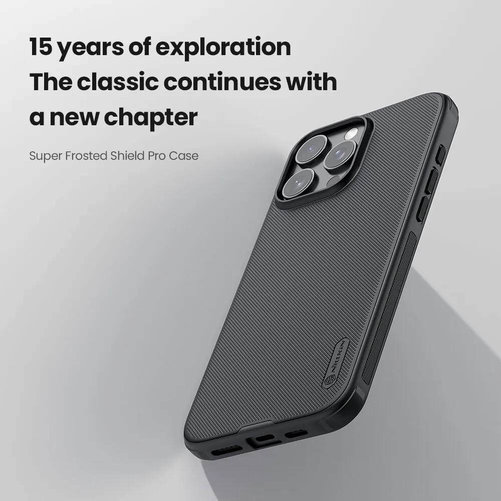 Futrola NILLKIN Super Frost PRO za iPhone 16 Pro (6.3) crna