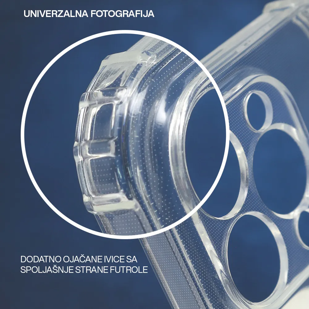 Futrola silikon CRASHPROOF za iPhone 16 Pro Max (6.9) providna