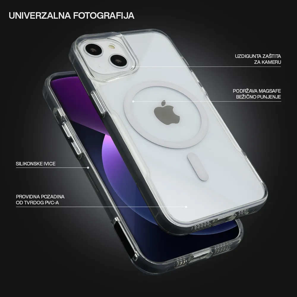 Futrola AURA MagSafe za iPhone 15 (6.1) bela