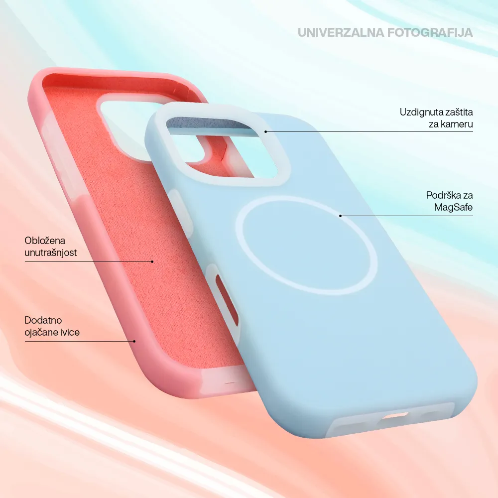 Futrola PASTEL COLOR MagSafe za iPhone 14 (6.1) zelena