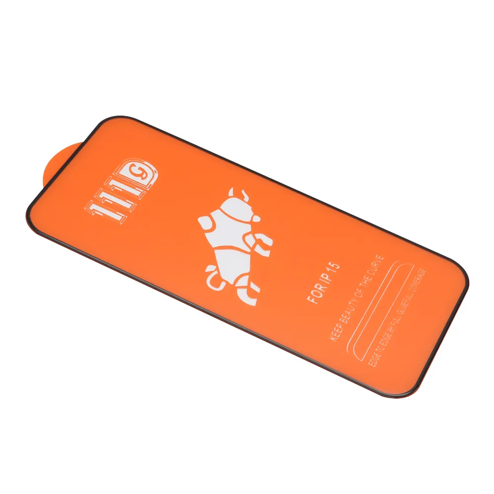Folija za zastitu ekrana GLASS 5D za iPhone 15 (6.1) crna