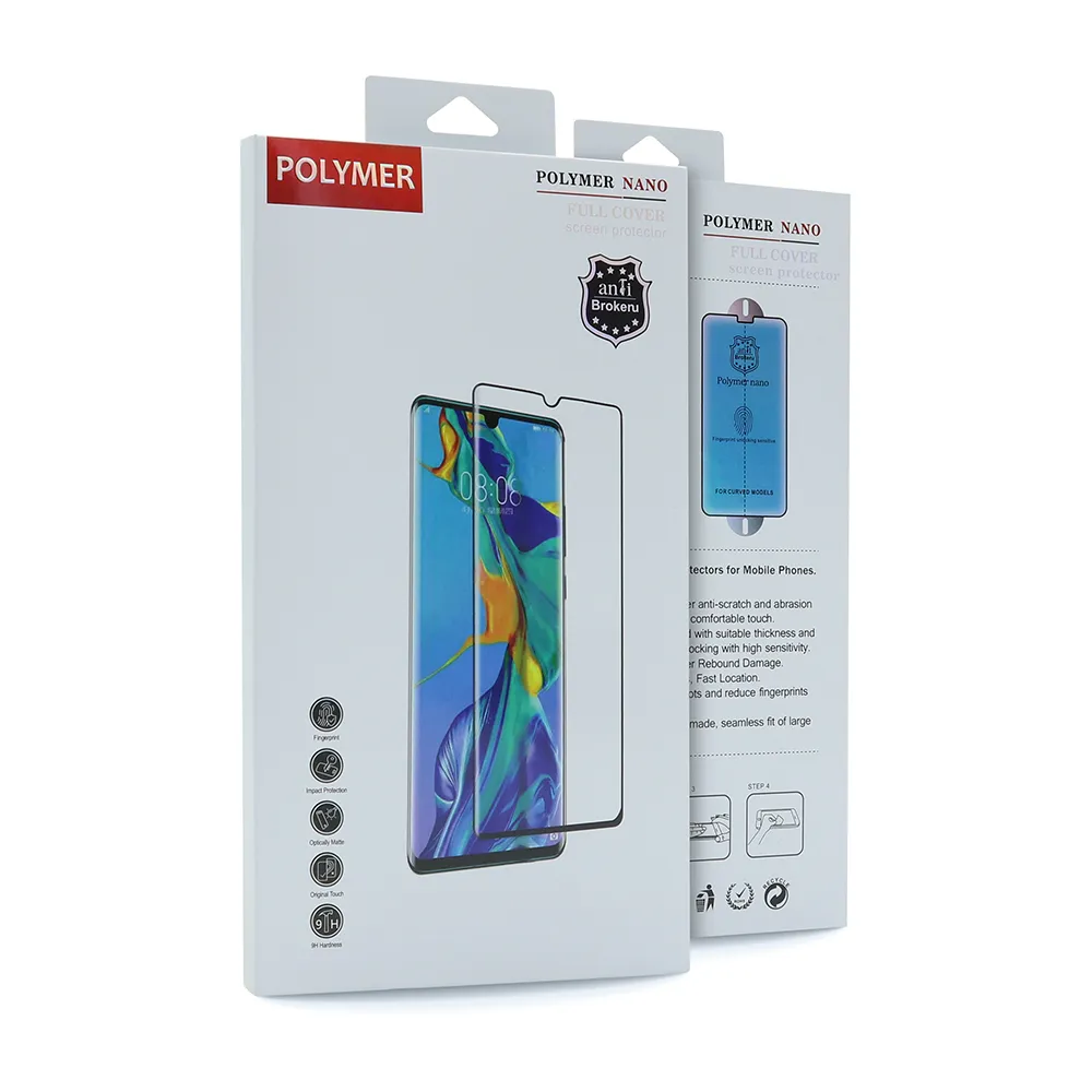Folija za zastitu ekrana POLYMER NANO za iPhone 15 (6.1)/iPhone 15 Pro (6.1)/iPhone 16 (6.1) crna
