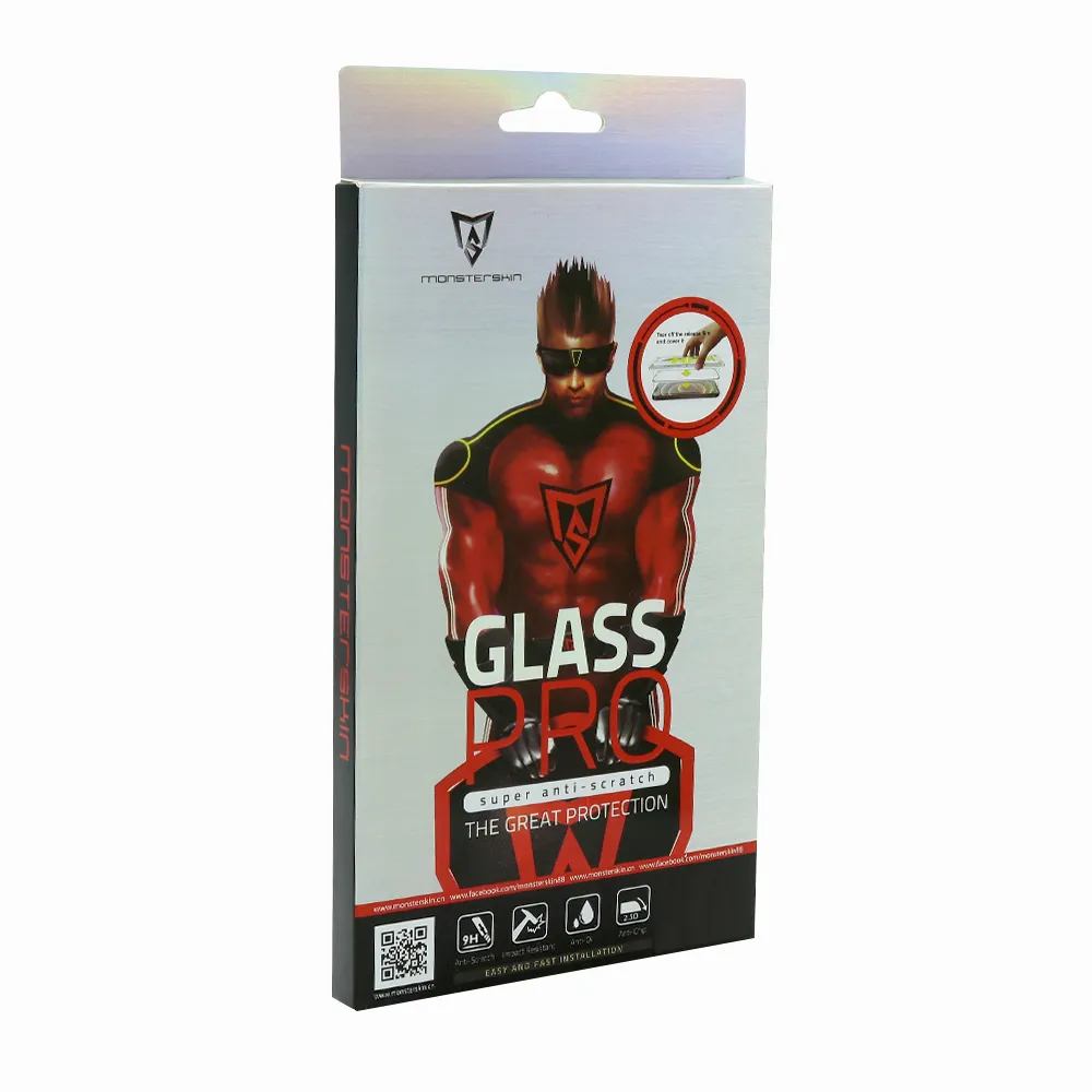 Folija za zastitu ekrana GLASS Monsterskin PRO 9H za iPhone 13 Pro Max crna
