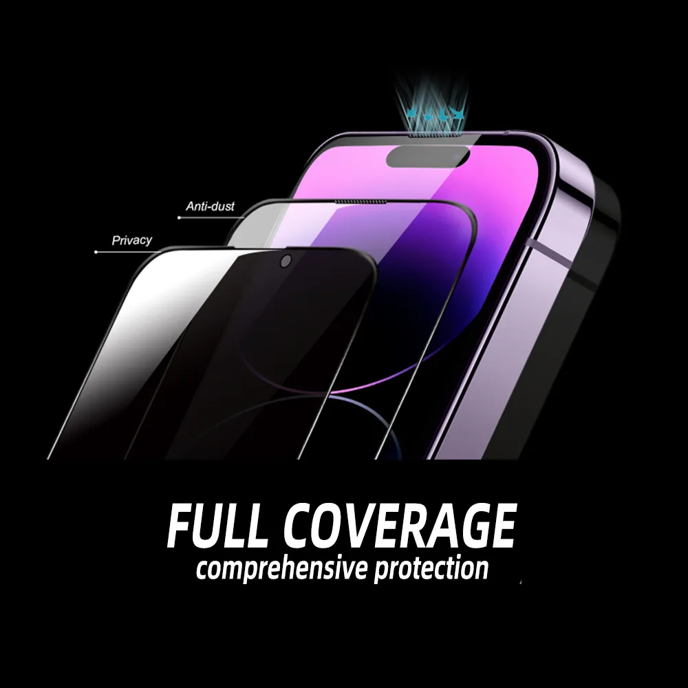 Folija za zastitu ekrana PREMIUM PRIVACY GLASS za iPhone 15 Plus/14 Pro Max (6.7)