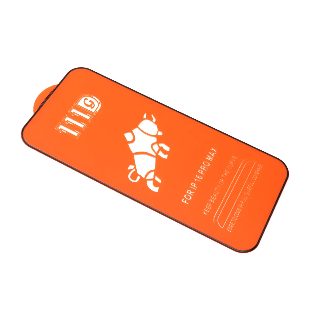 Folija za zastitu ekrana GLASS 5D CURVED Full GLUE za iPhone 16 Pro Max (6.9) crna