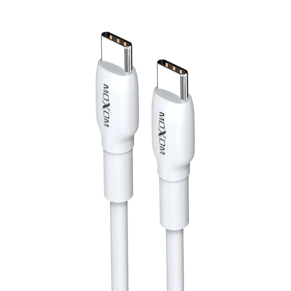 Kucni punjac Moxom MX-HC139 25W Type C na Type C beli