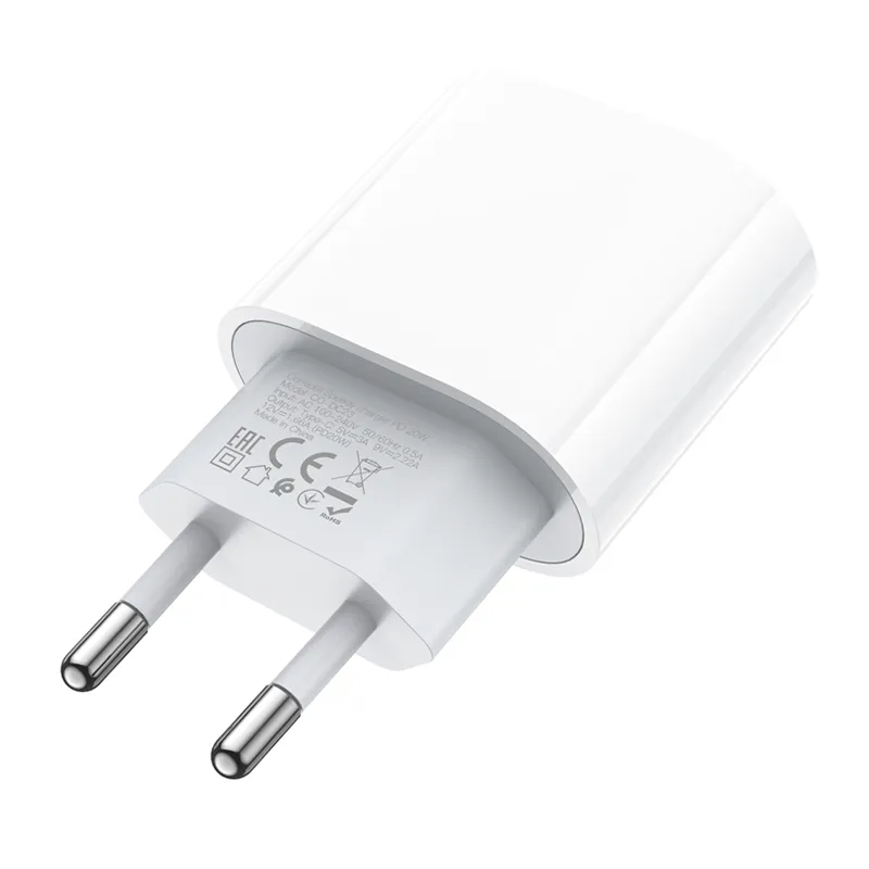 Kuciste punjaca Comicell Superior CO-DC55 Fast PD Type C 20W 3A belo