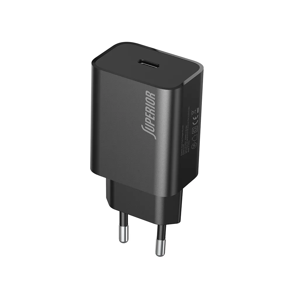 Kuciste punjaca Superior SU-P103 Super Fast PD 25W 3A Type C crno (CERT)