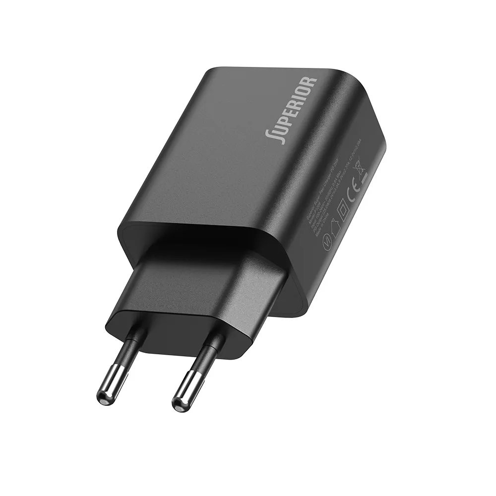 Kuciste punjaca Superior SU-P103 Super Fast PD 25W 3A Type C crno (CERT)