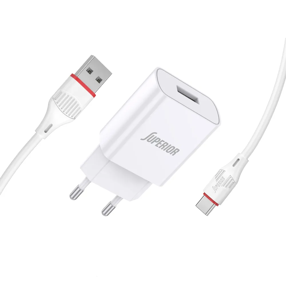 Kucni punjac Superior SU-P100 10.5W 2.1A Type C beli