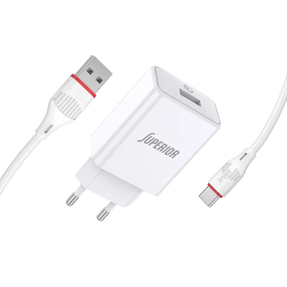 Kucni punjac Superior SU-P101 Fast QC3.0 18W 3A Type C beli