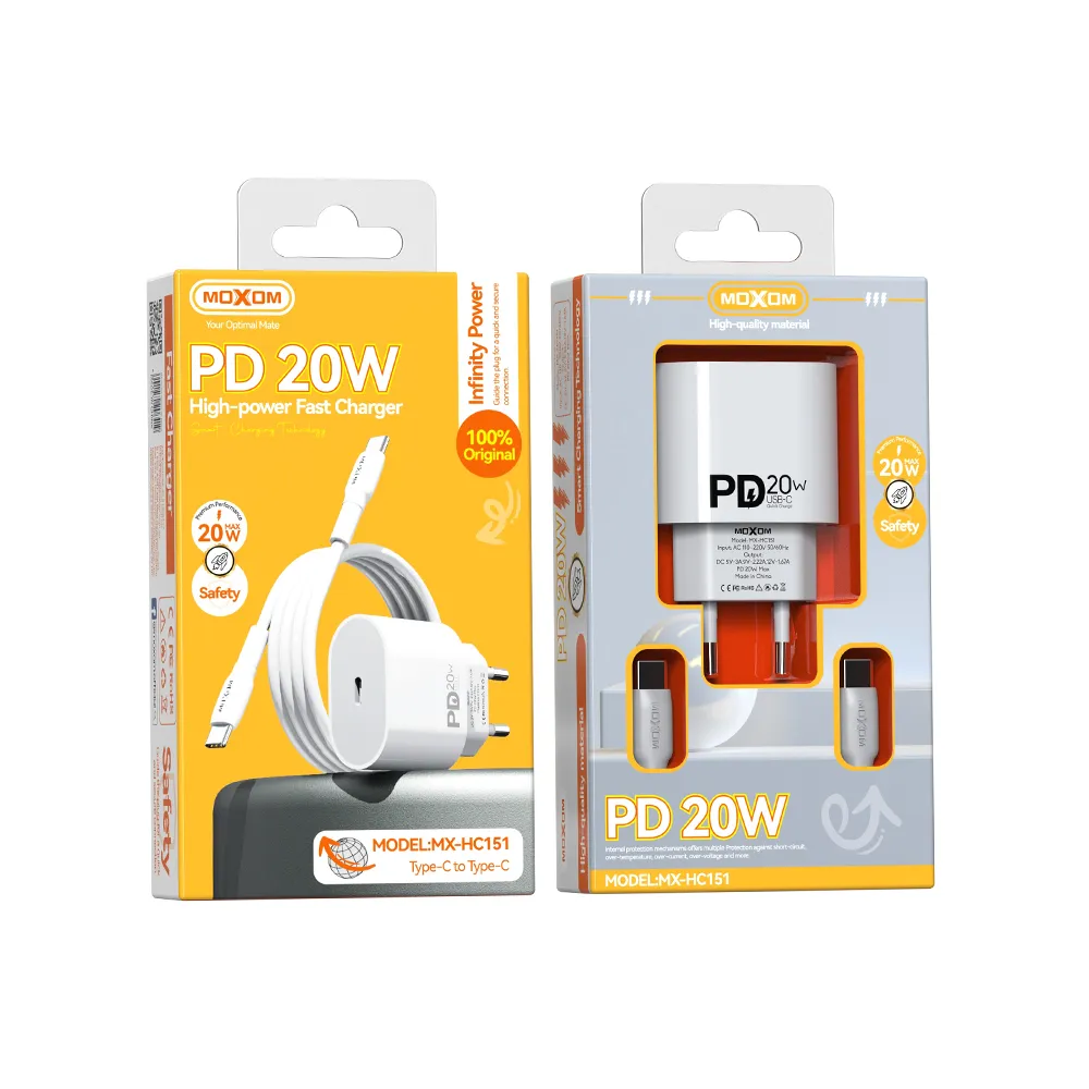 Kucni punjac Moxom MX-HC151 20W Type-C na Lightning beli