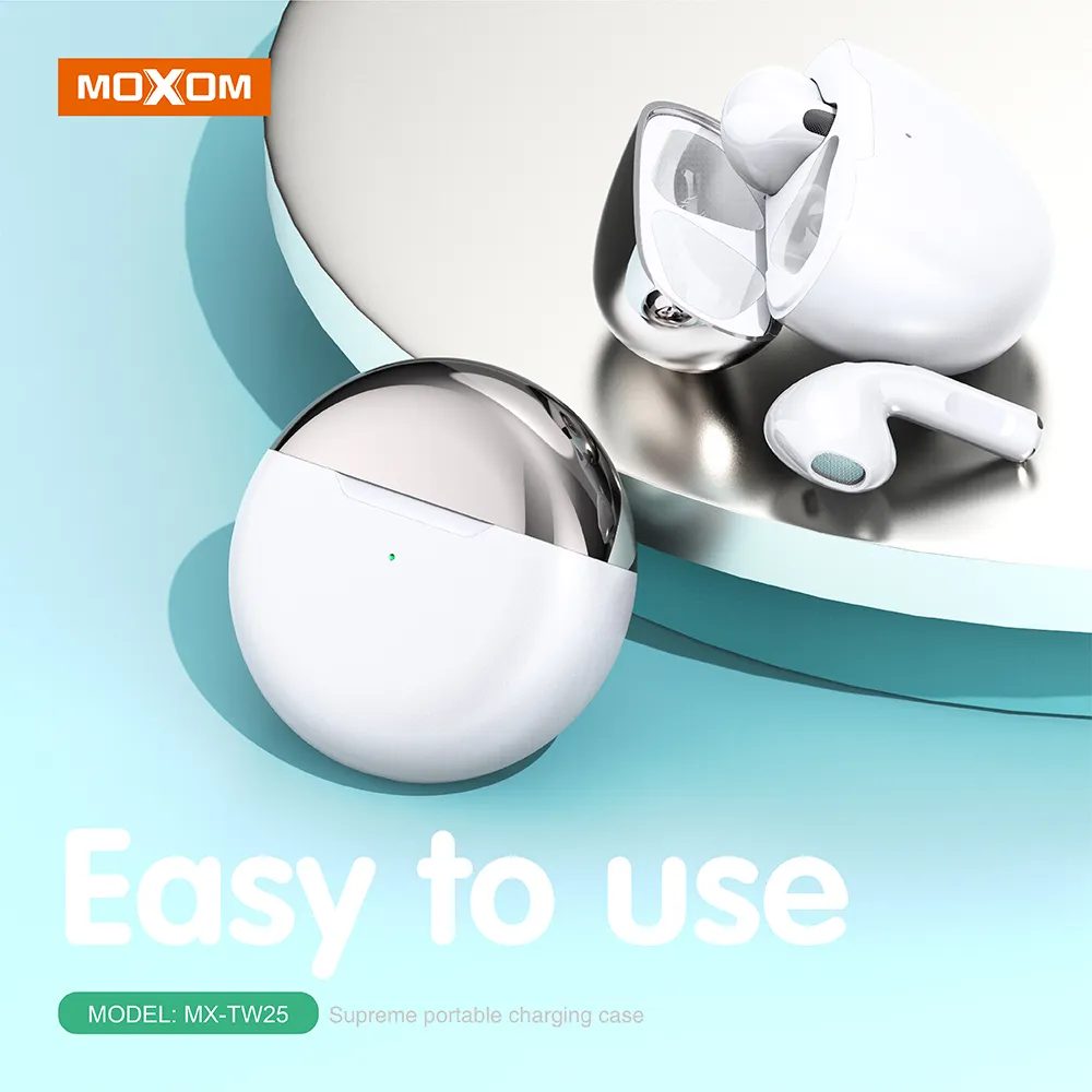 Slusalice Bluetooth Moxom MX-TW25 bele
