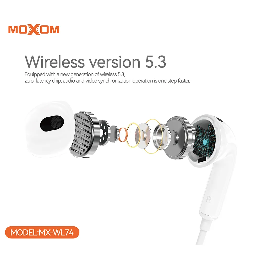 Slusalice bluetooth Moxom MX-WL74 bele
