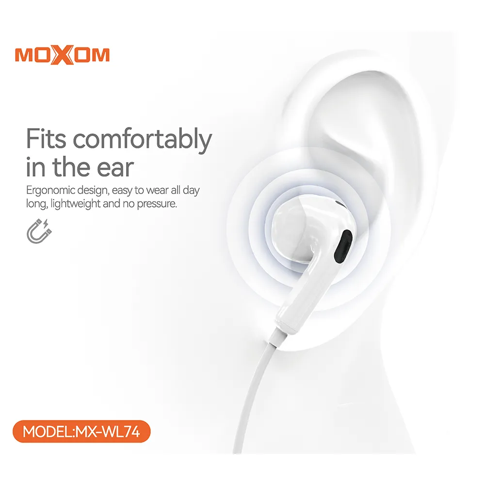 Slusalice bluetooth Moxom MX-WL74 bele
