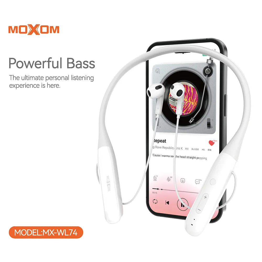 Slusalice bluetooth Moxom MX-WL74 bele