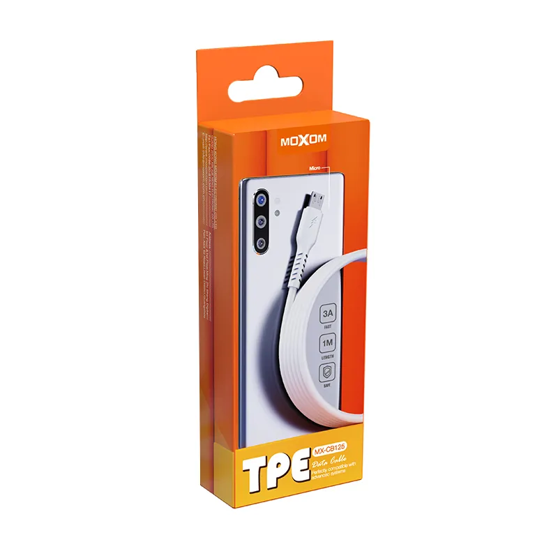 USB data kabal Moxom MX-CB125 micro-USB beli