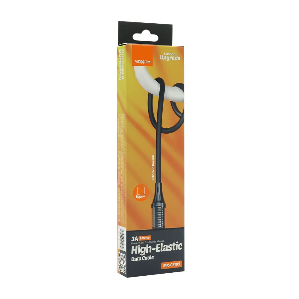 USB data kabal Moxom MX-CB109 3A Type C 1m crni
